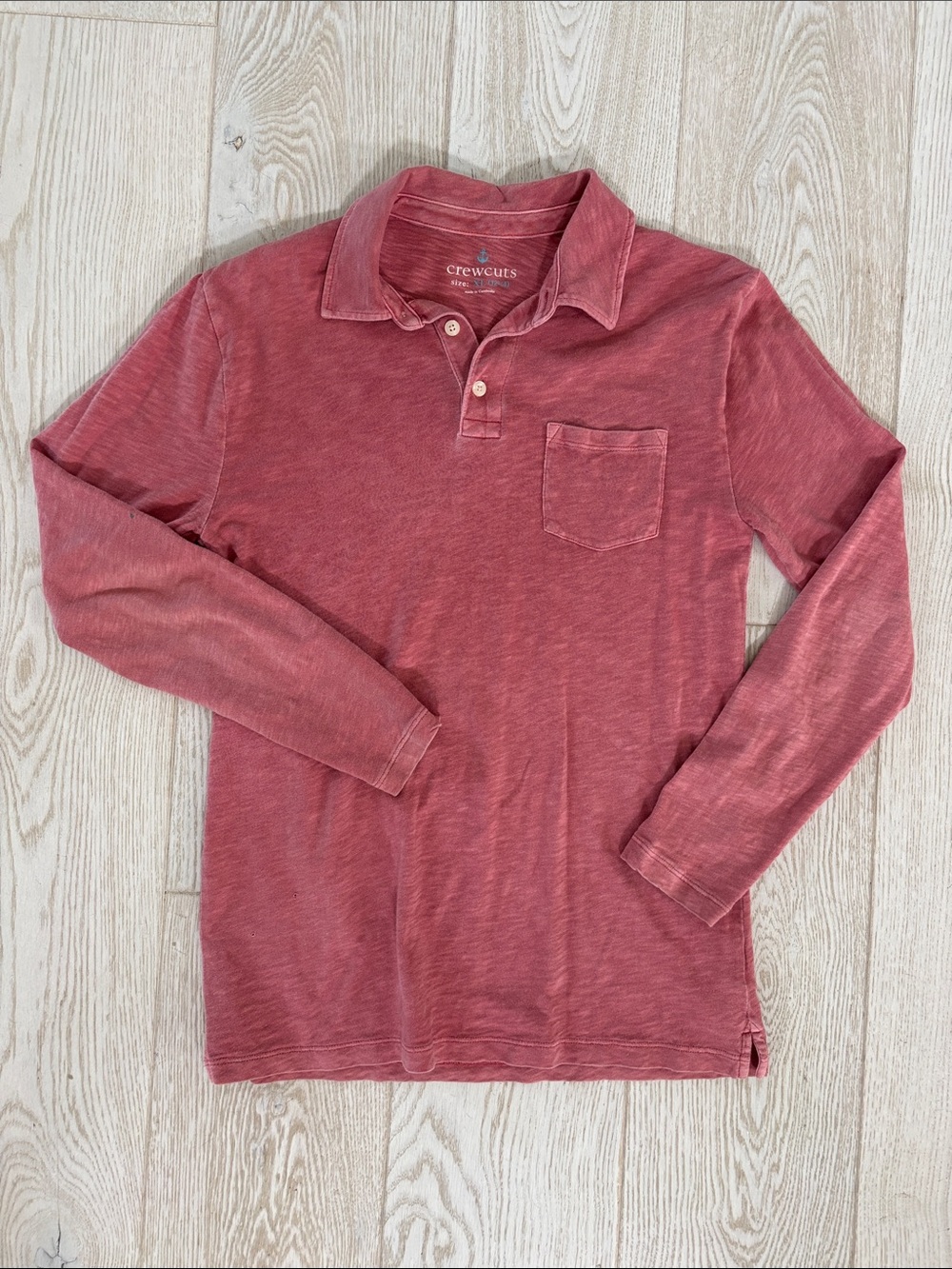 Boys Crewcuts long sleeved polo.